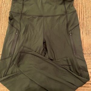 Athleta Leggings. Rainier Tight.               Color - Aspen Olive